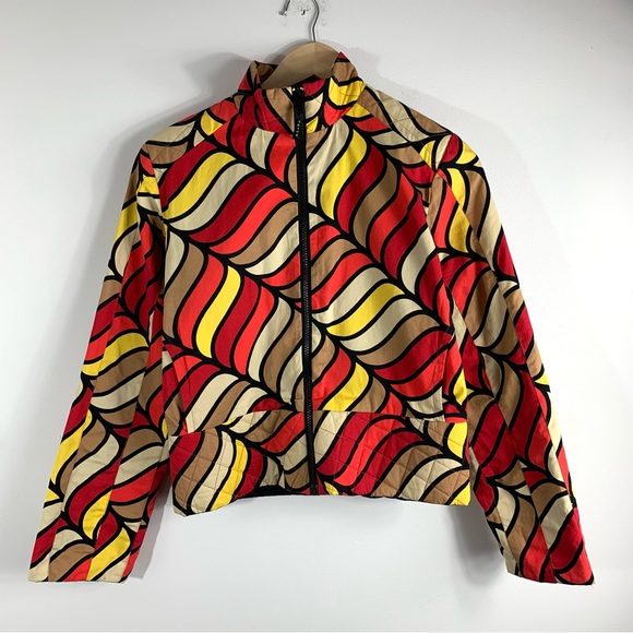 Totem Zip Up Abstract Print Jacket - Picture 1 of 15